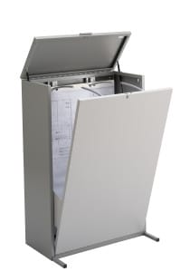 grey anti tilt drawing storage cabinet