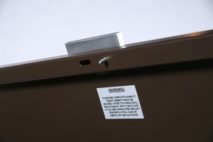 storage cabinet standard warning label