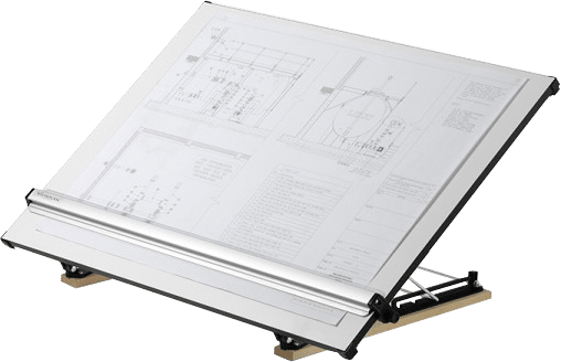 standard drawing board with drawing